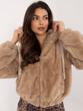 MELFIA ALINA – Elegante Damen-Short-Course-Jacke mit Fellbesatz