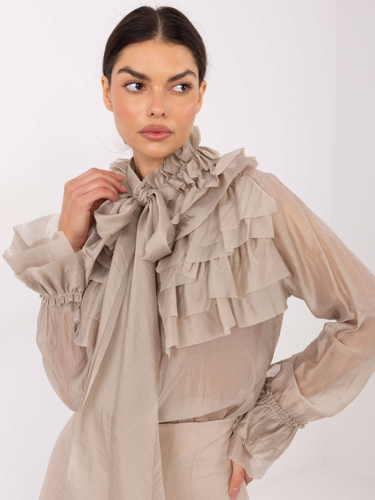 MELFIA Elegante Bluse mit Schleife