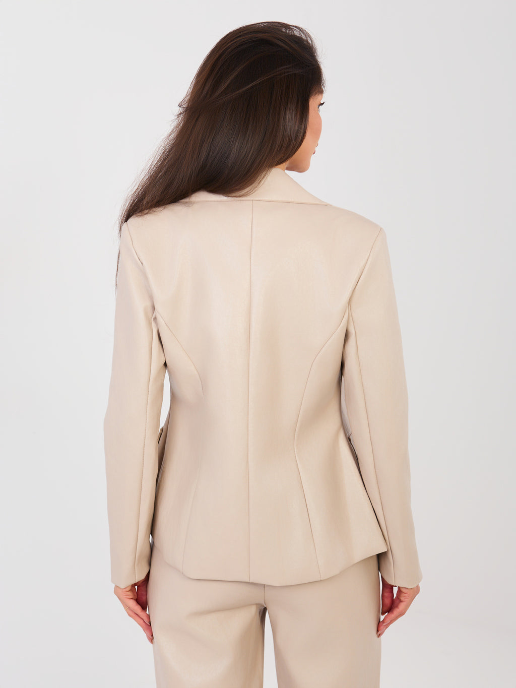 MELFIA – Taillierte Jacke aus Kunstleder