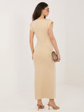 MELFIA Slit Evening Dress