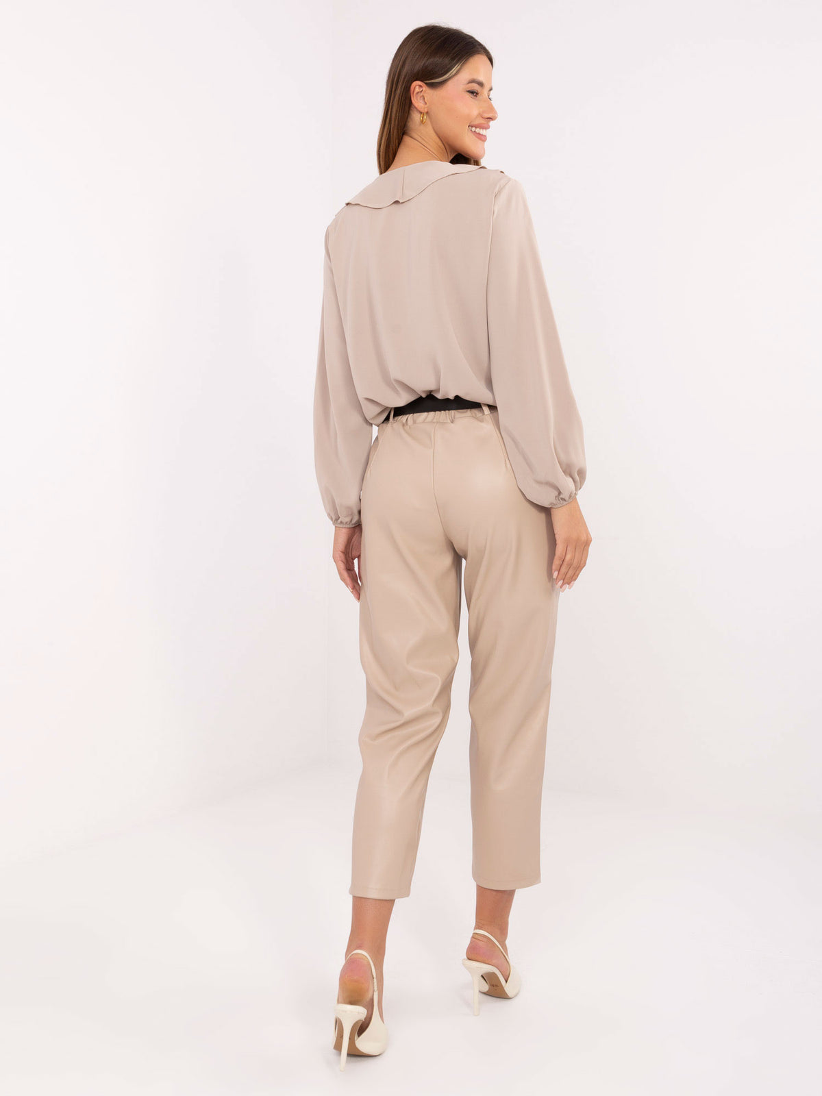 MELFIA Kunstlederhose mit 7/8-Bein