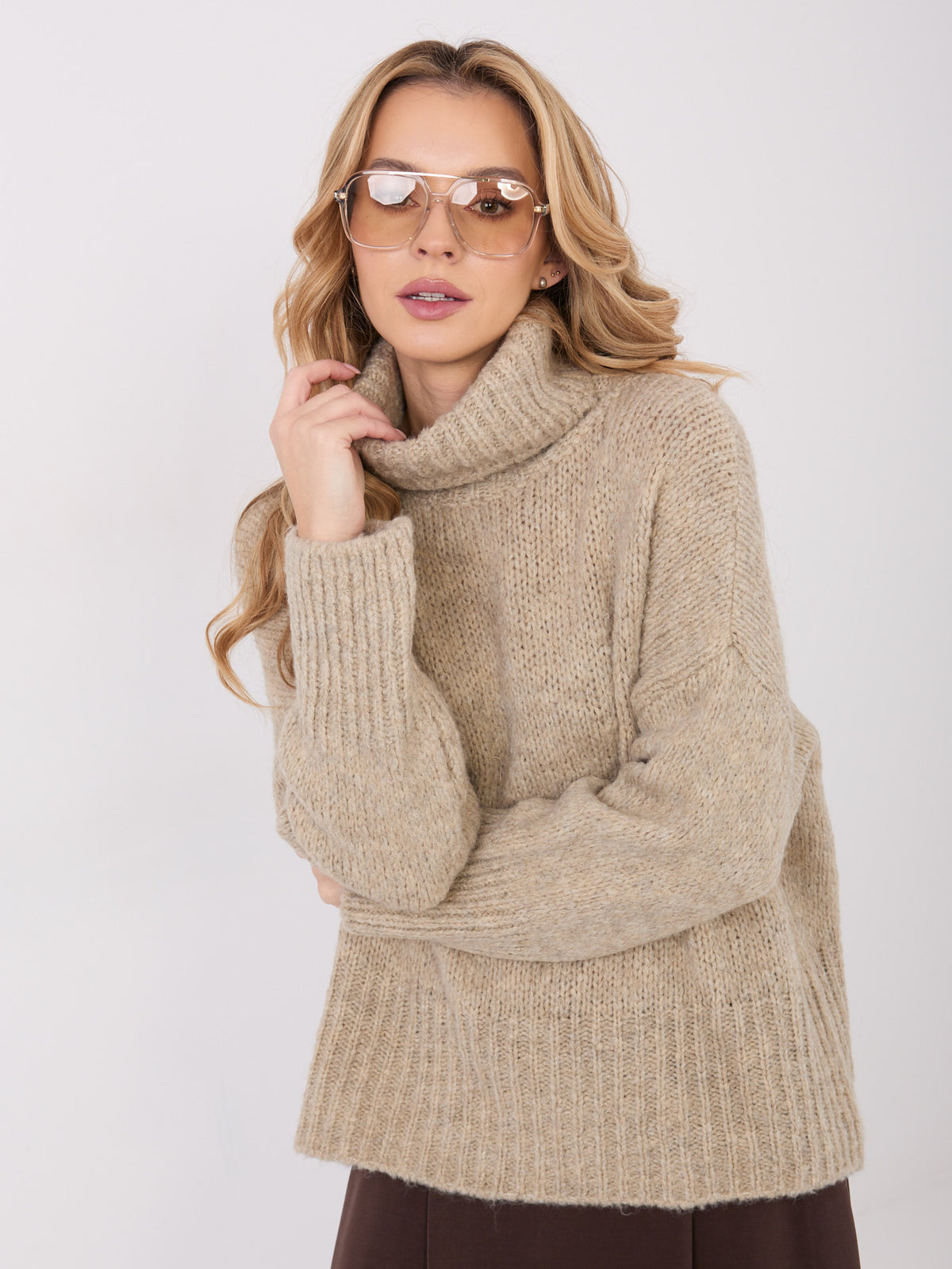 MELFIA  – Eleganter Rollkragenpullover aus Wolle