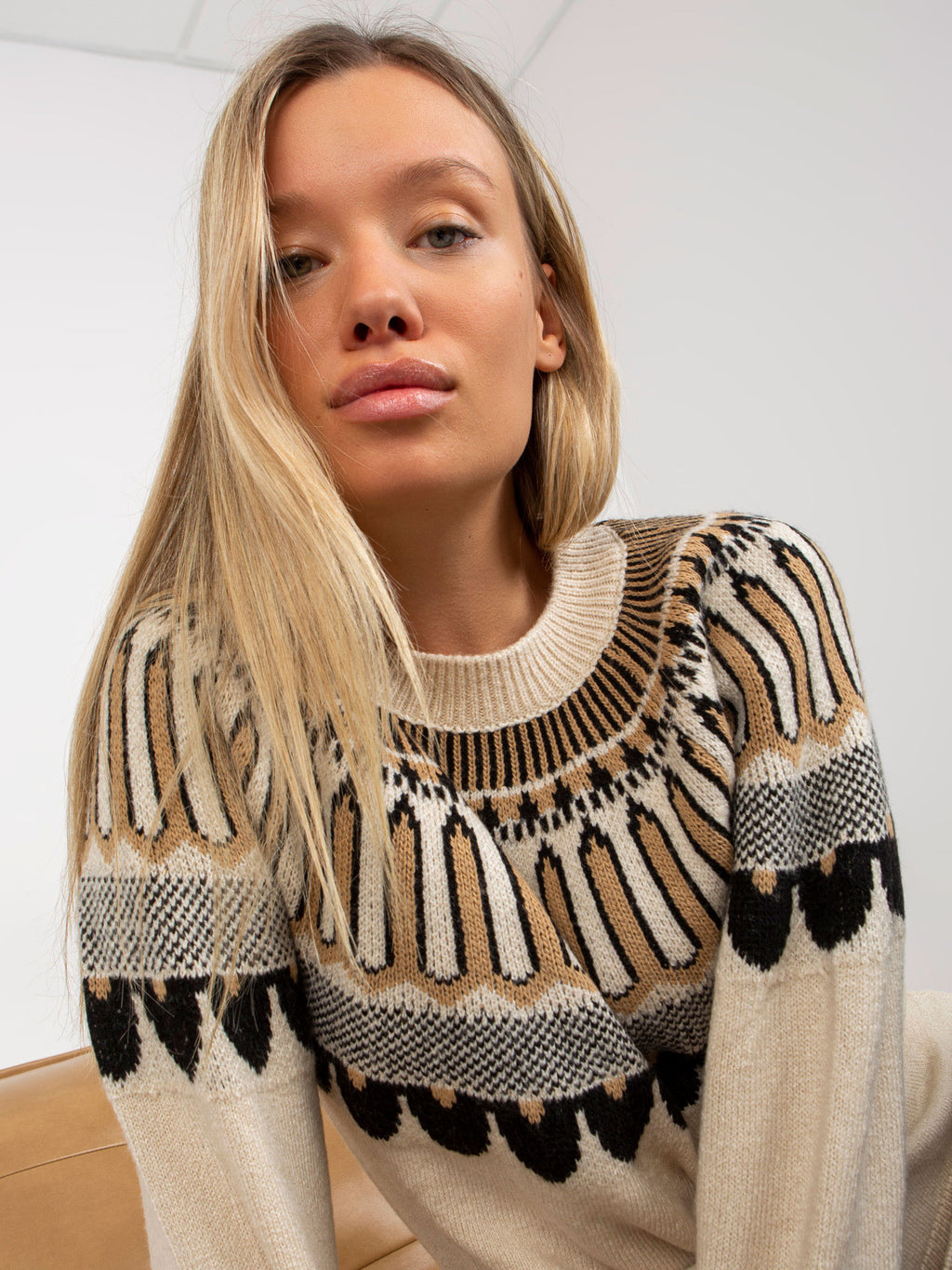 MELFIA – Klassischer Pullover mit elegantem Muster