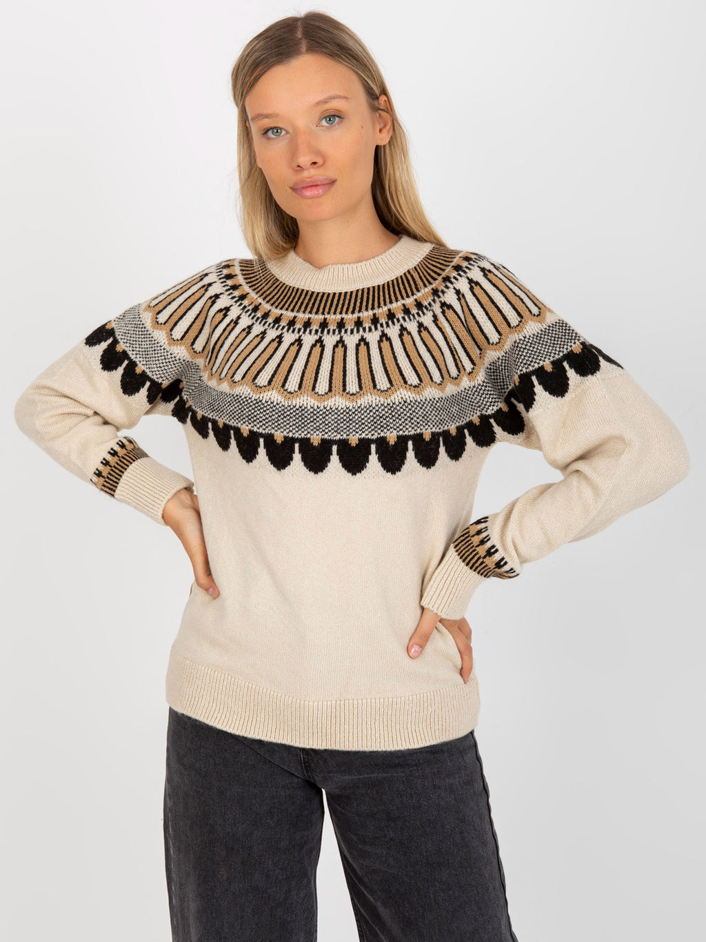 MELFIA – Klassischer Pullover mit elegantem Muster