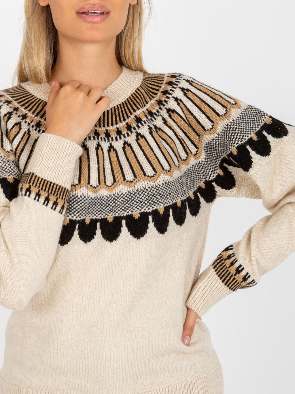 MELFIA – Klassischer Pullover mit elegantem Muster
