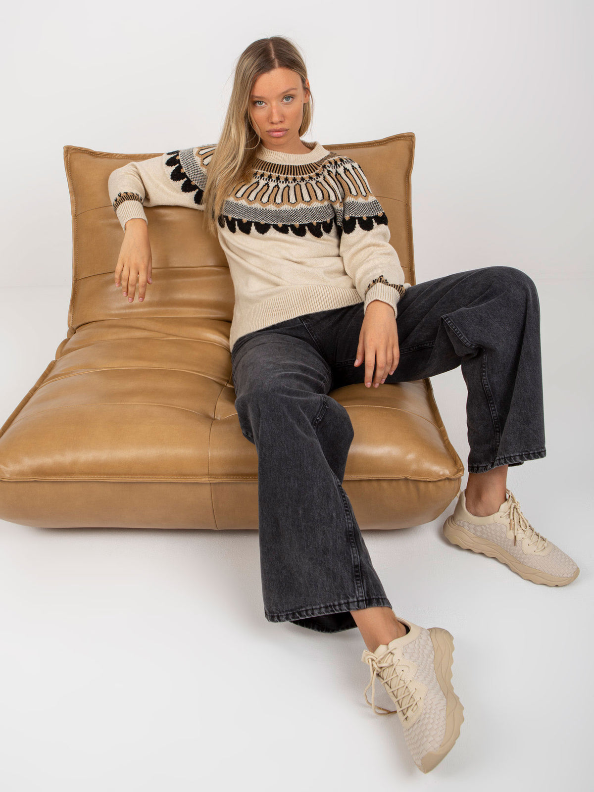 MELFIA – Klassischer Pullover mit elegantem Muster