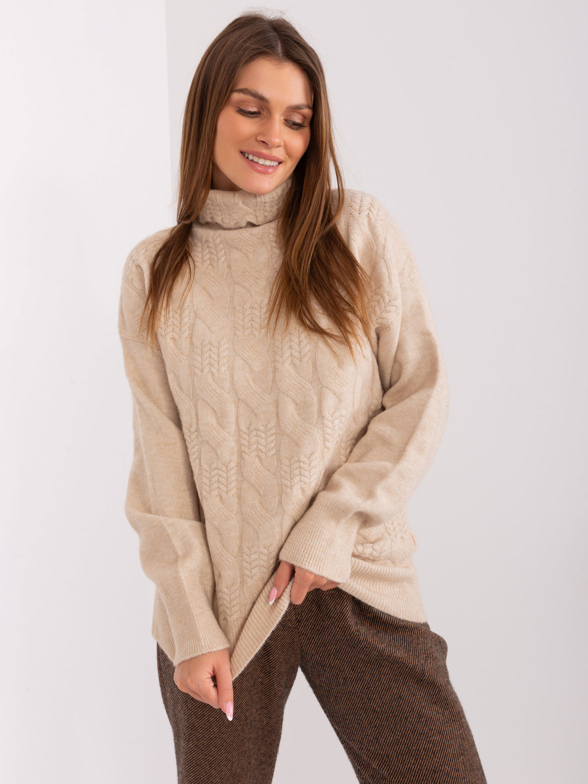 MELFIA  – Pullover mit Zopfmuster