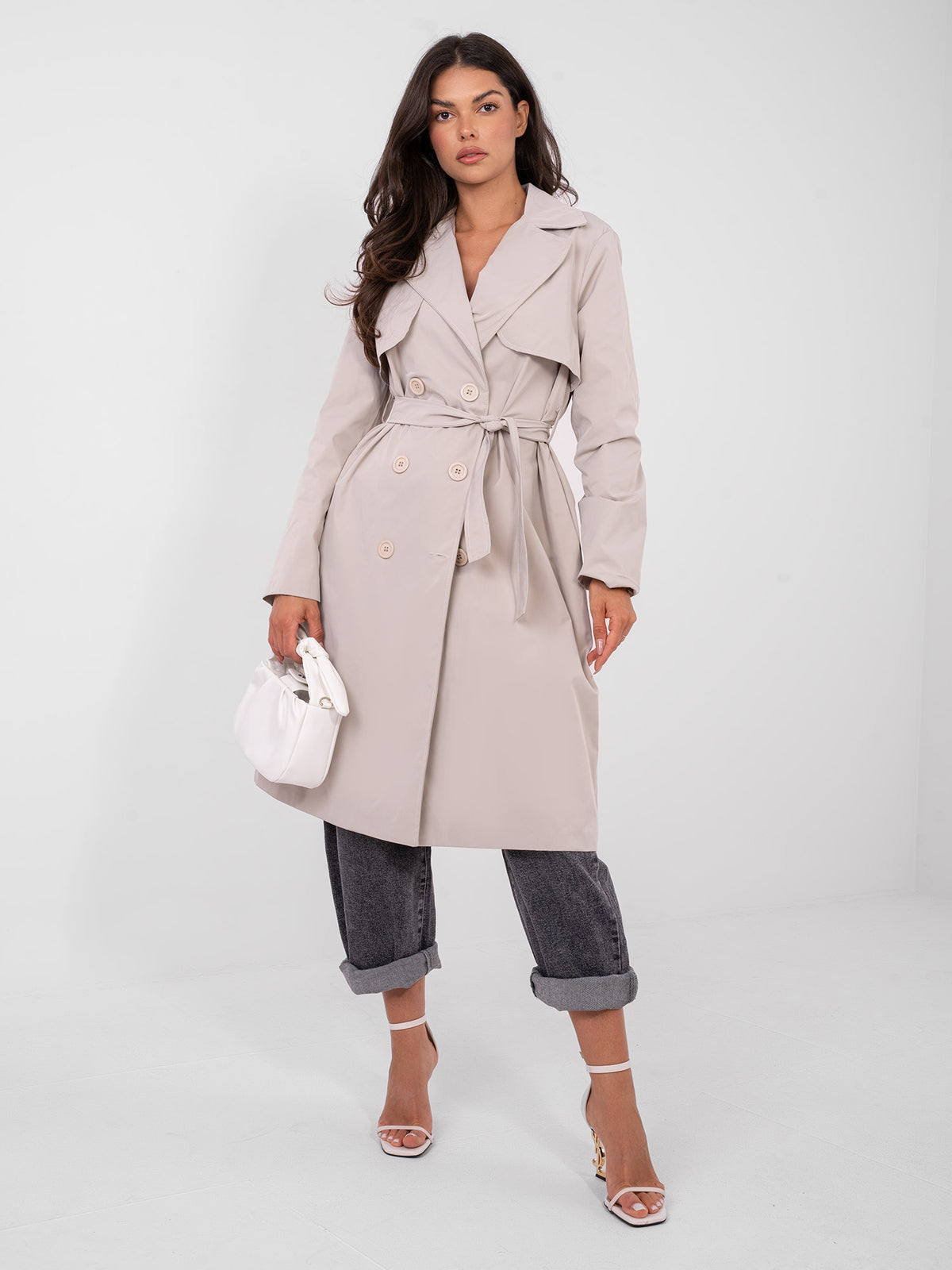 MELFIA – Damen-Trenchcoat mit Futter