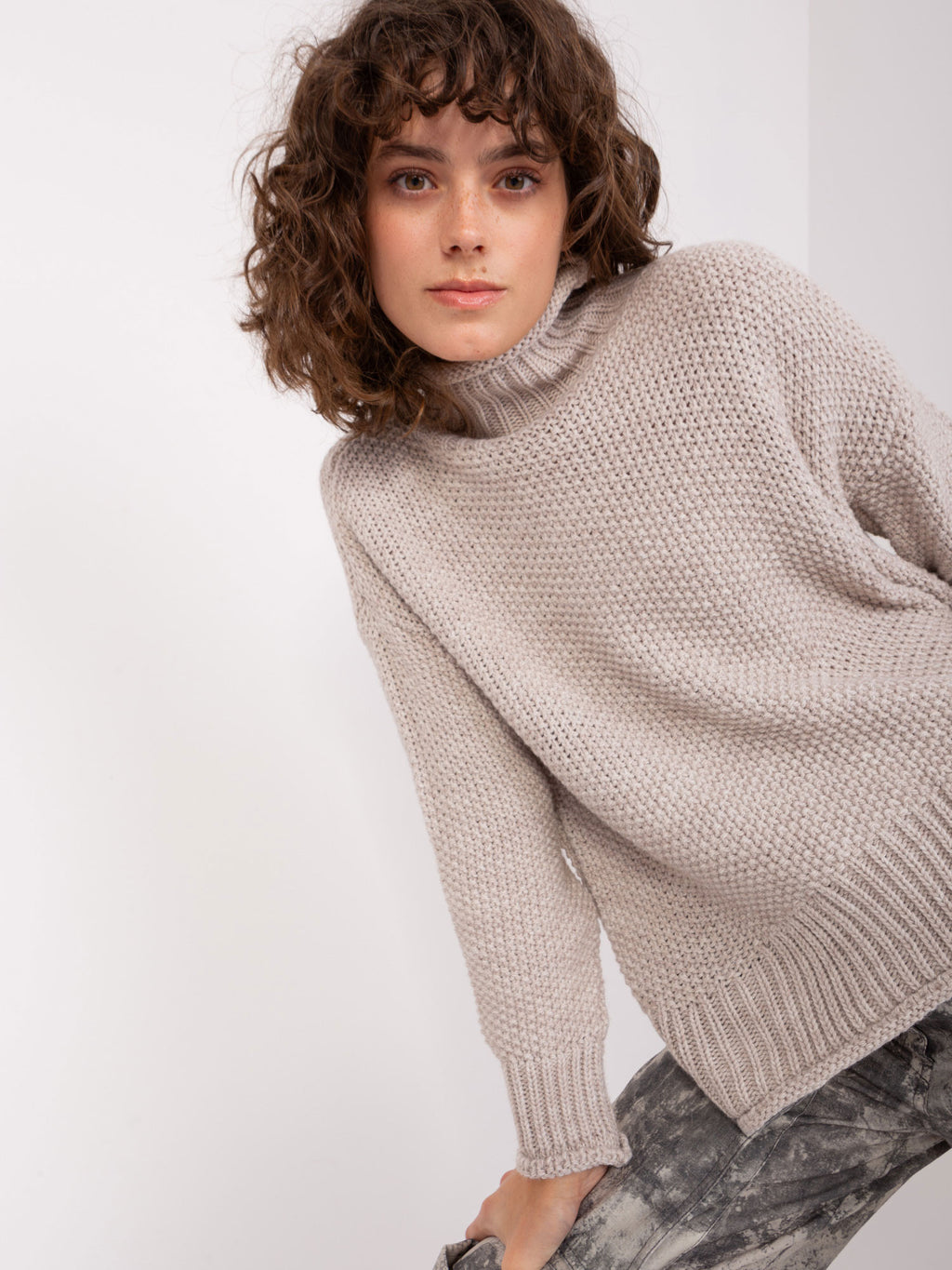 MELFIA – Oversize-Rollkragenpullover