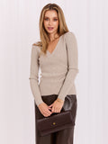 MELFIA® Pullover mit Wickelausschnitt