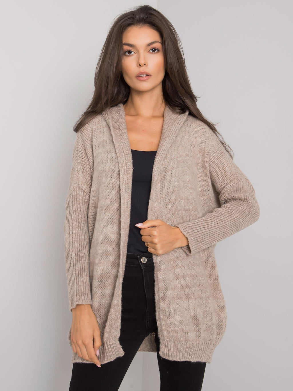 MELFIA® Strickjacke mit Kapuze