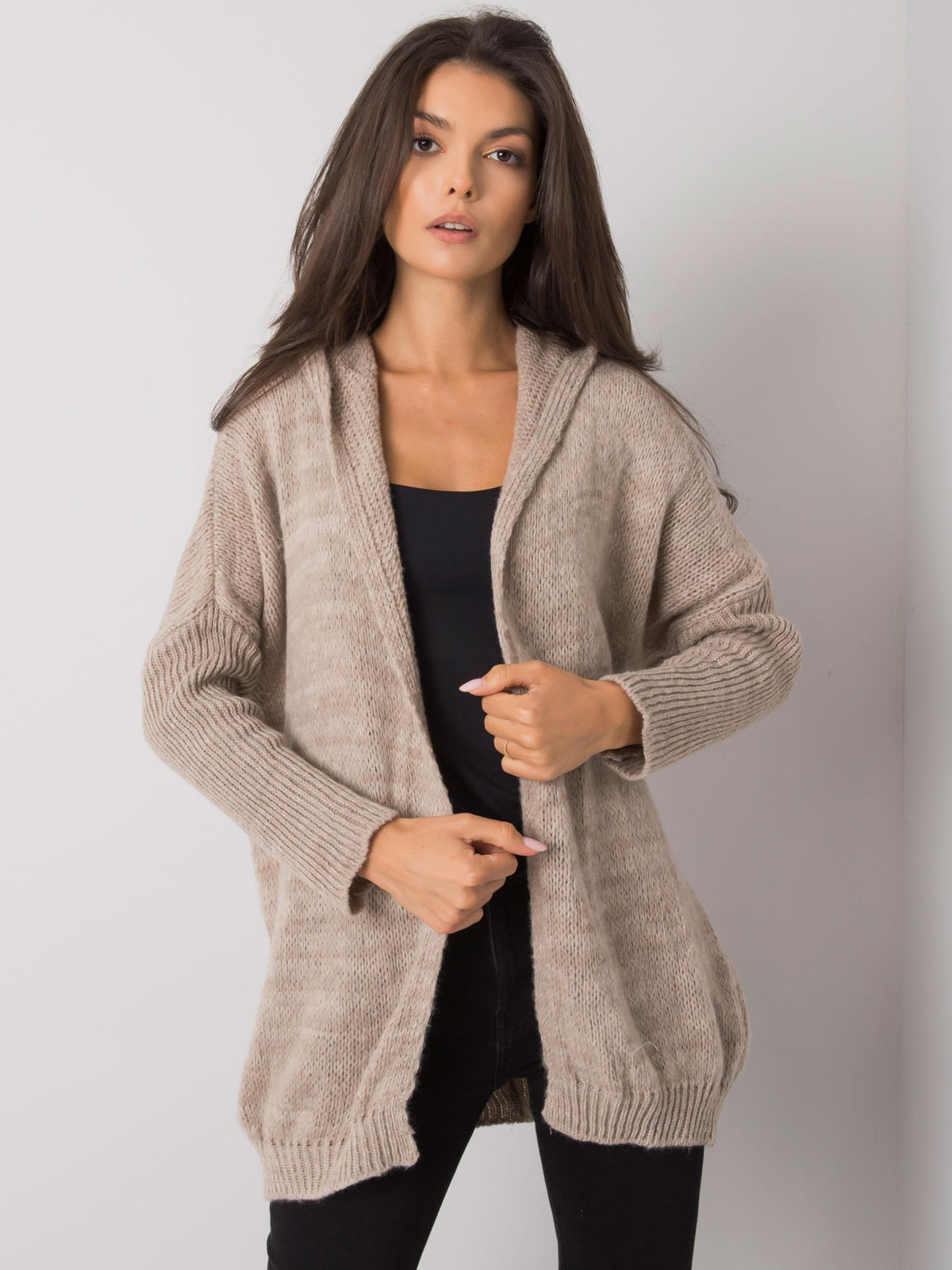 MELFIA® Strickjacke mit Kapuze