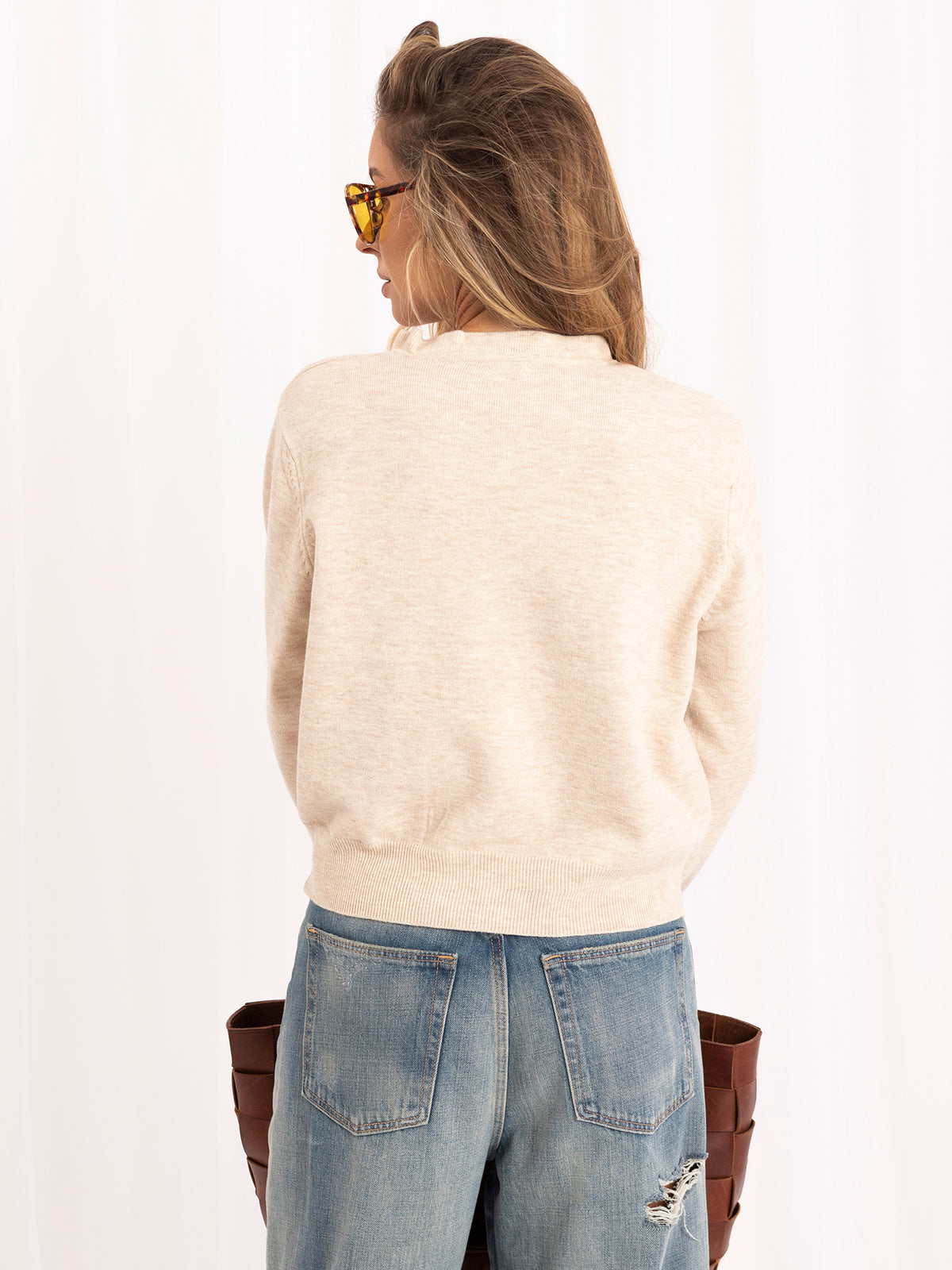 MELFIA Buttoned Knit Cardigan