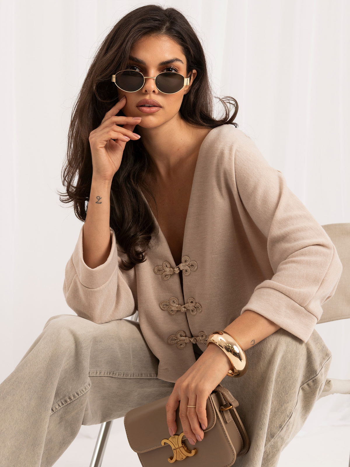 MELFIA® Cardigan im asiatischen Stil