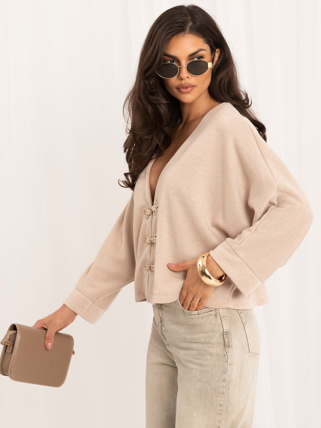MELFIA® Cardigan im asiatischen Stil