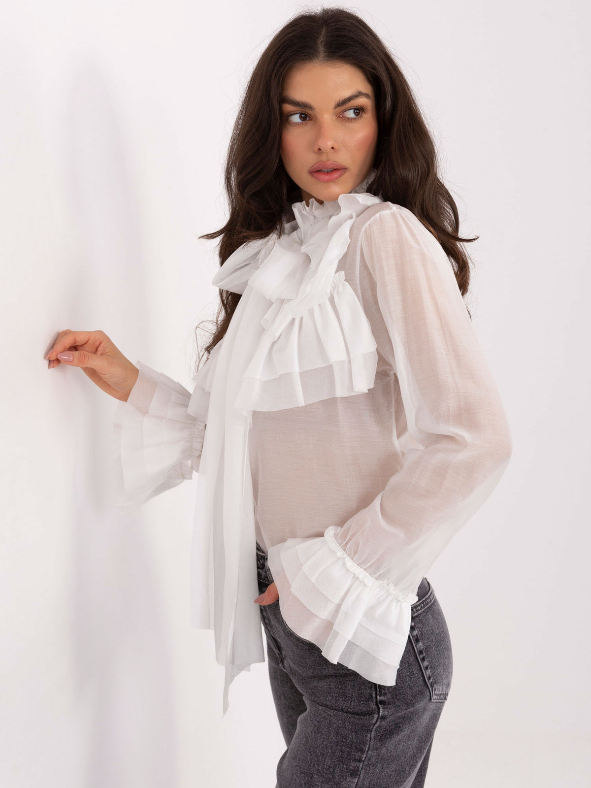 MELFIA Elegante Bluse mit Schleife