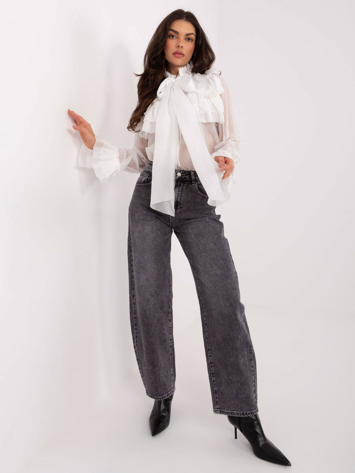 MELFIA Elegante Bluse mit Schleife