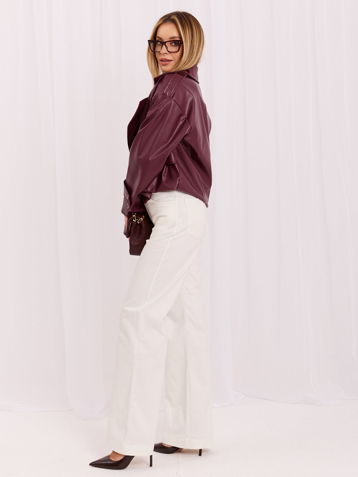MELFIA Damenjeans mit Weitem Bein