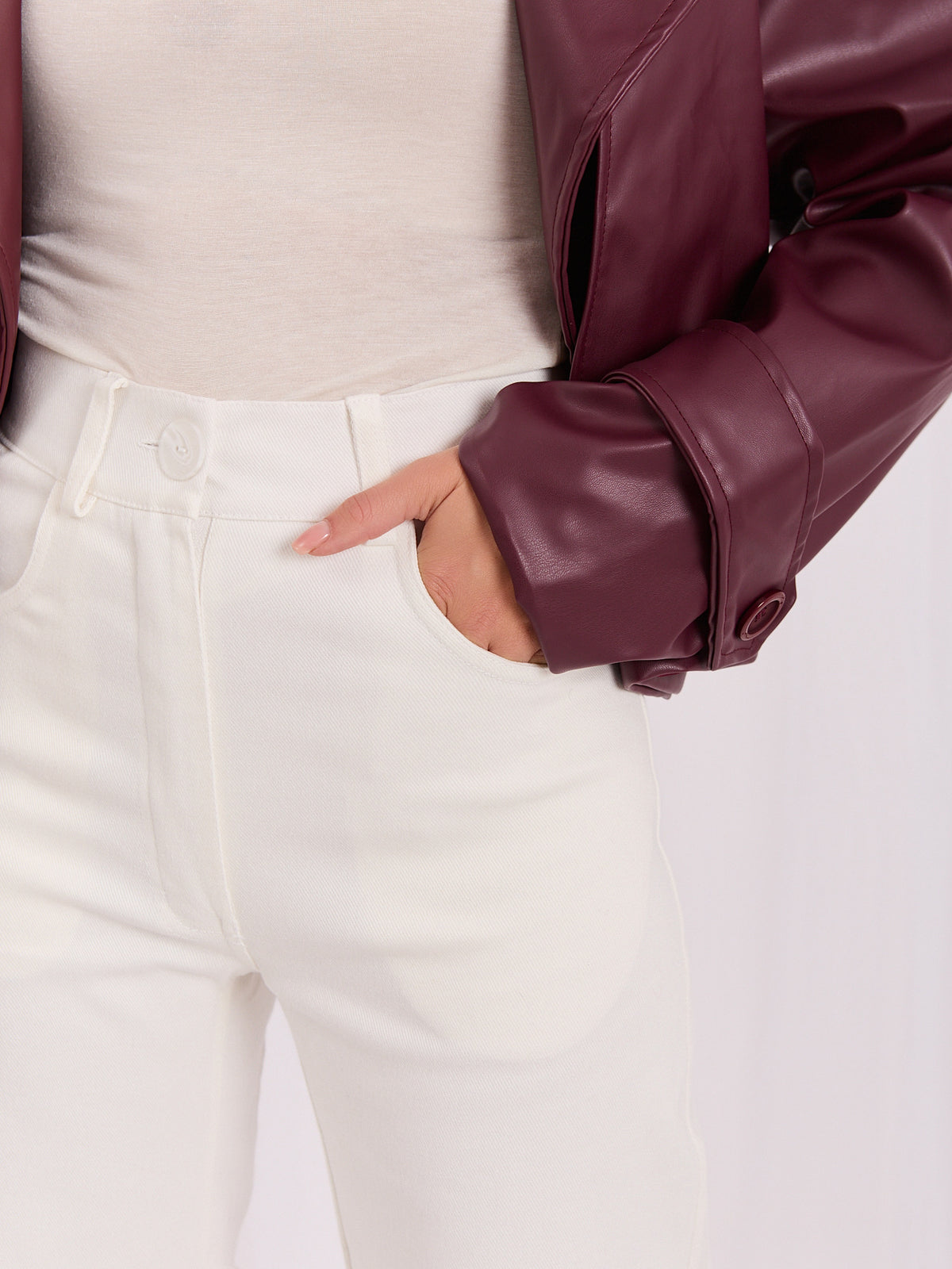 MELFIA Damenjeans mit Weitem Bein