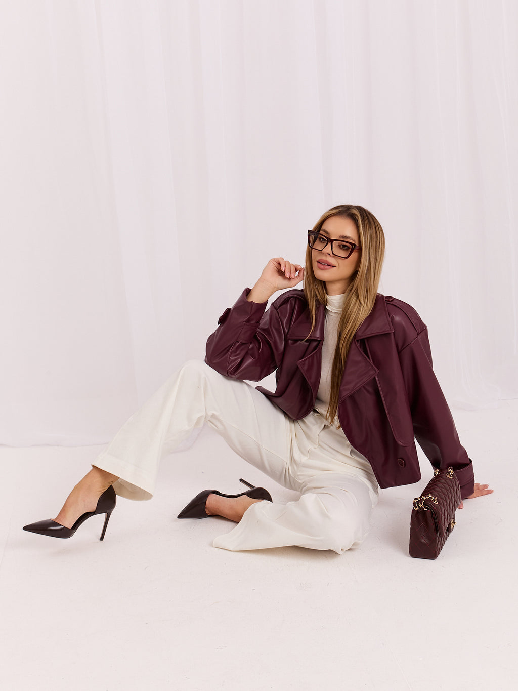 MELFIA Damenjeans mit Weitem Bein