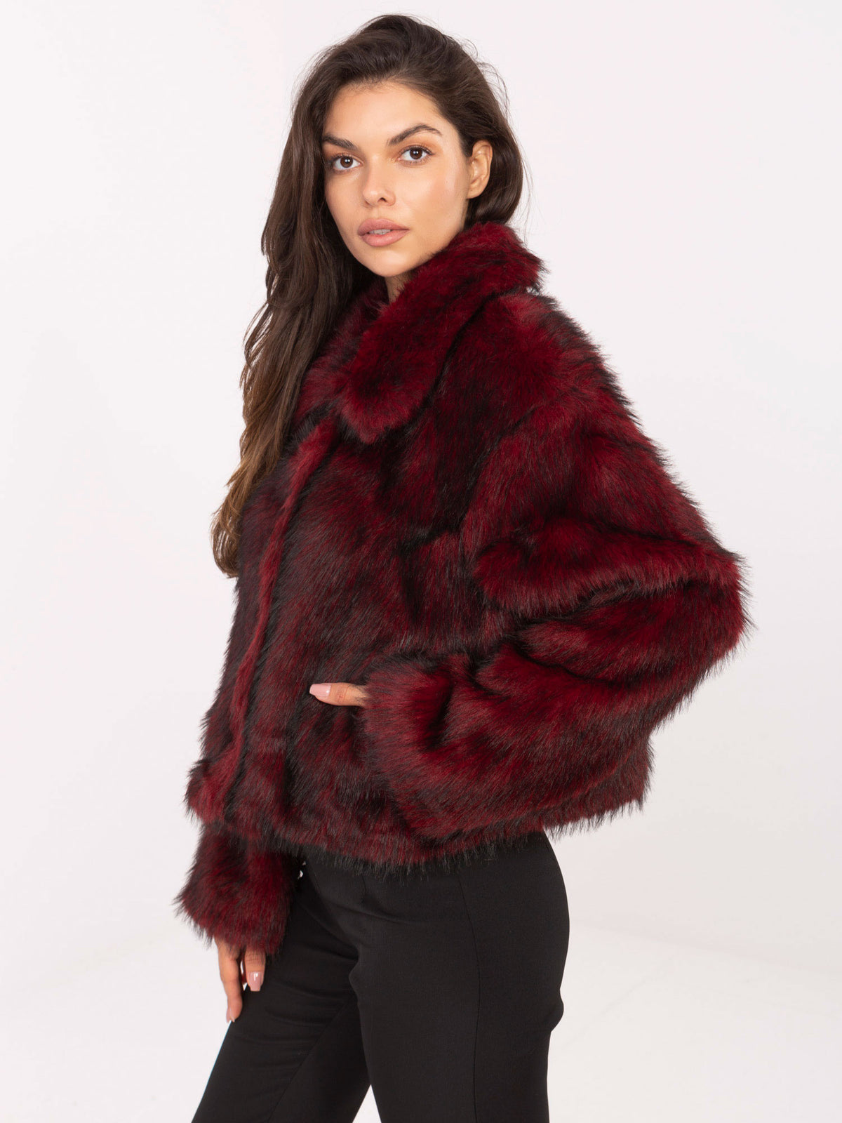 MELFIA ARIA – Elegante Damen-Pelzjacke mit Tasche