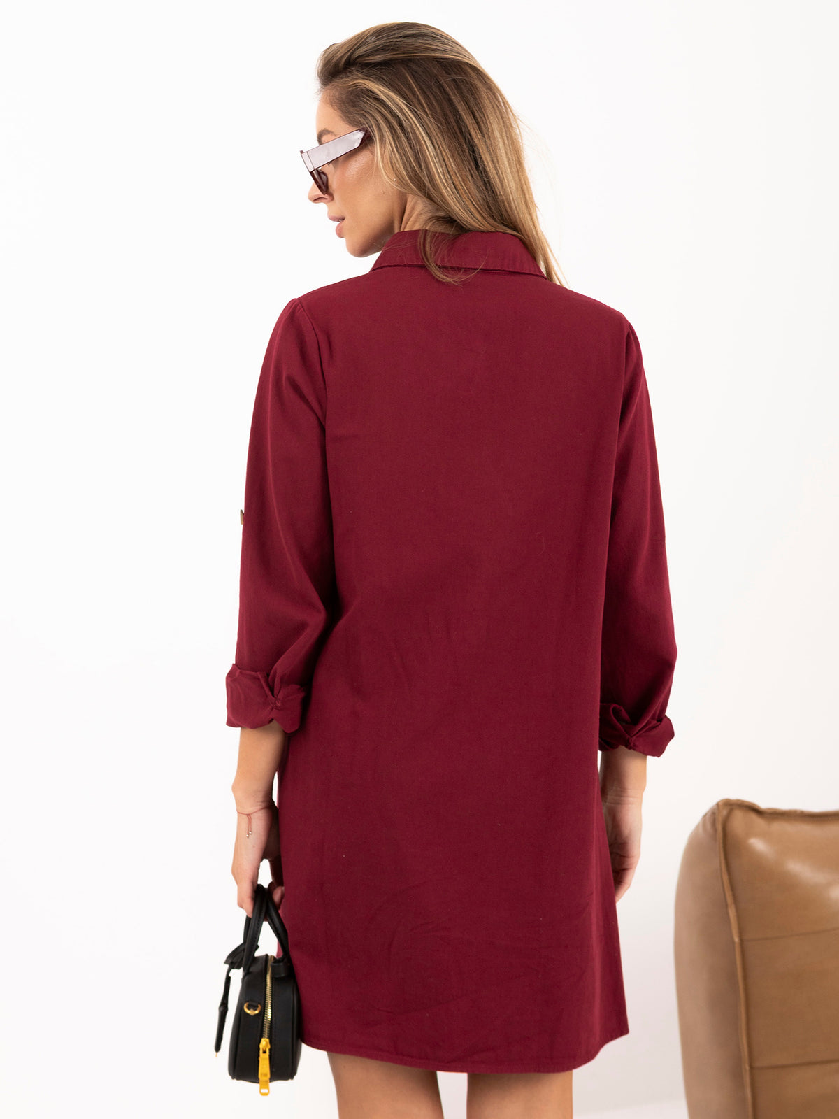 MELFIA LOREA – Jeanskleid im Hemd-Schnitt