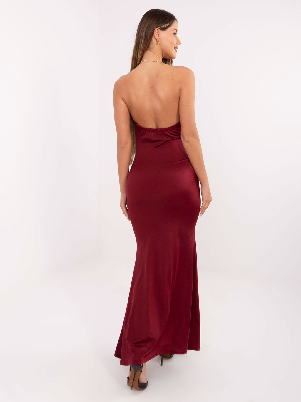 MELFIA Open Back Maxi Evening Dress