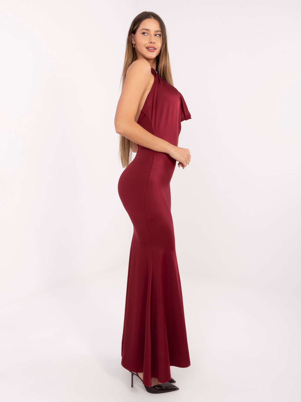 MELFIA Open Back Maxi Evening Dress