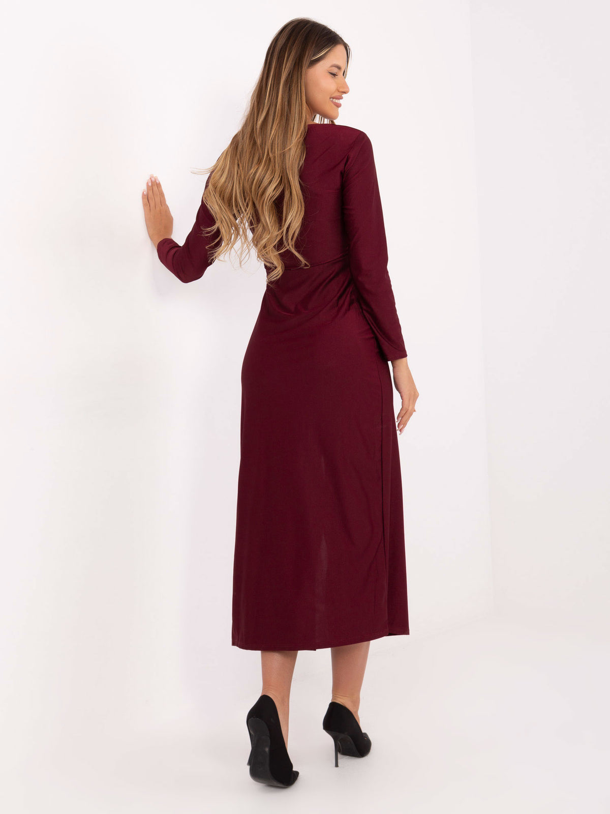 MELFIA Ruched Evening Dress