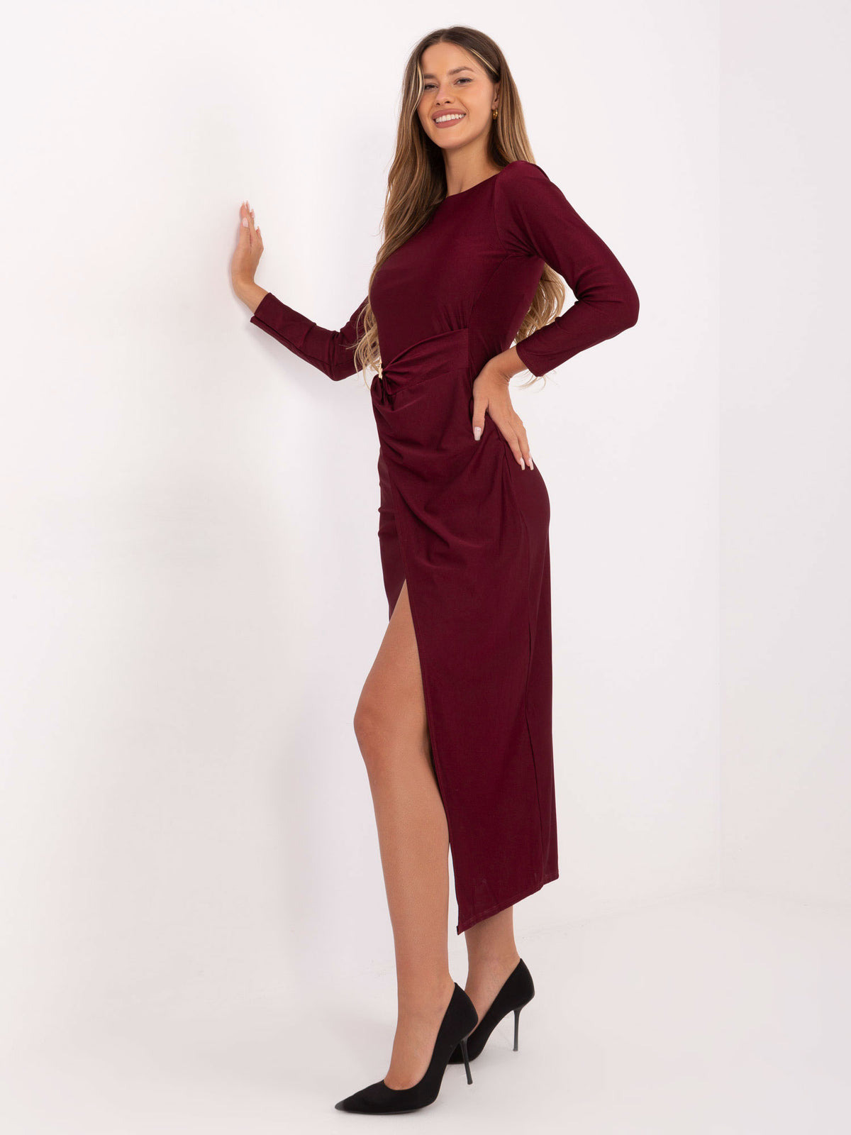 MELFIA Ruched Evening Dress