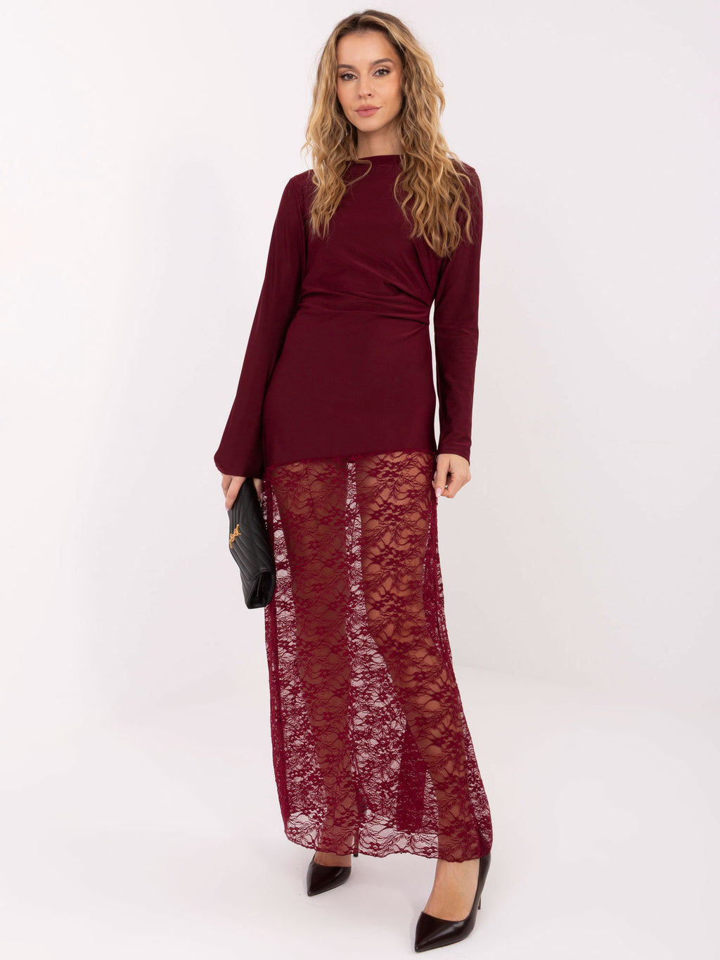 MELFIA Draped Evening Dress