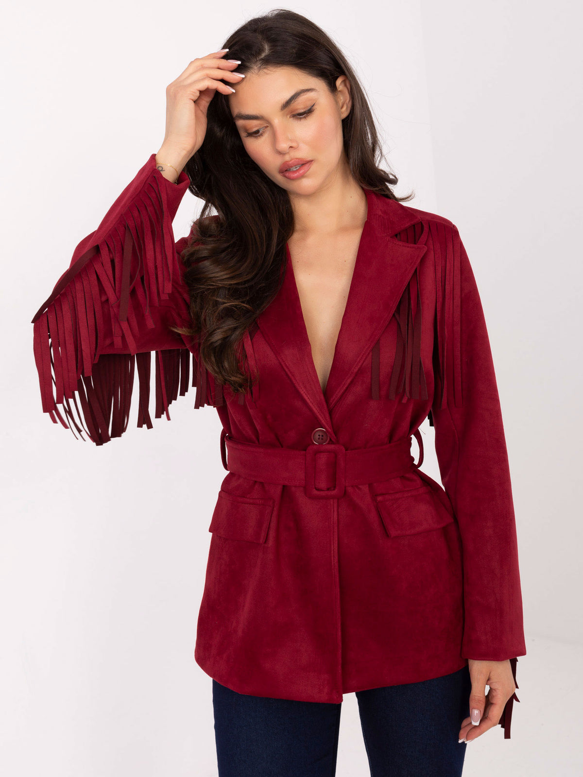 MELFIA® Wildlederjacke mit Fransen – Boho-Look & Eleganter Style