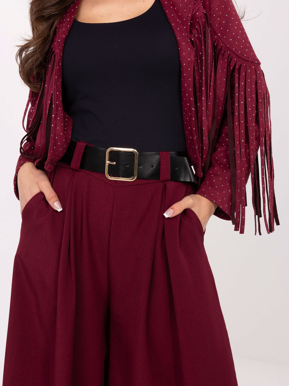 MELFIA Weite Hose mit Falten