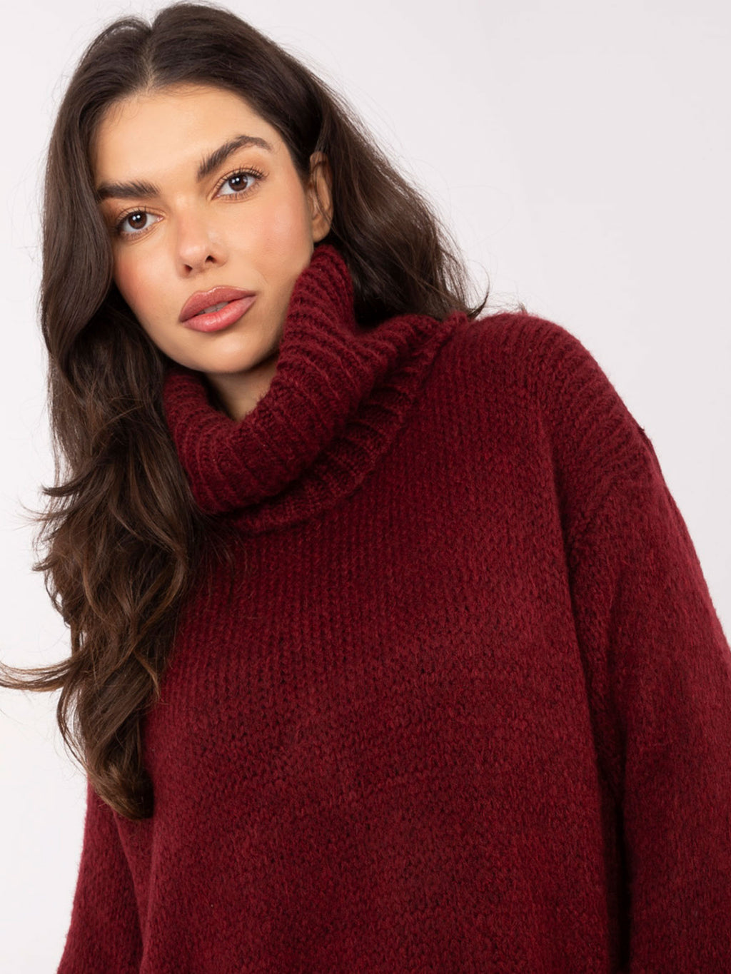 MELFIA – Damenpullover mit Rollkragen aus Mohair-Mix