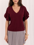 MELFIA® Pullover mit Rüschenärmeln
