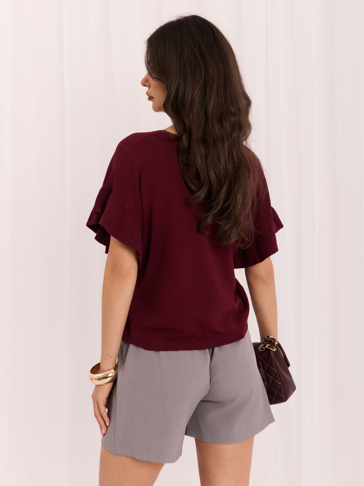 MELFIA® Pullover mit Rüschenärmeln