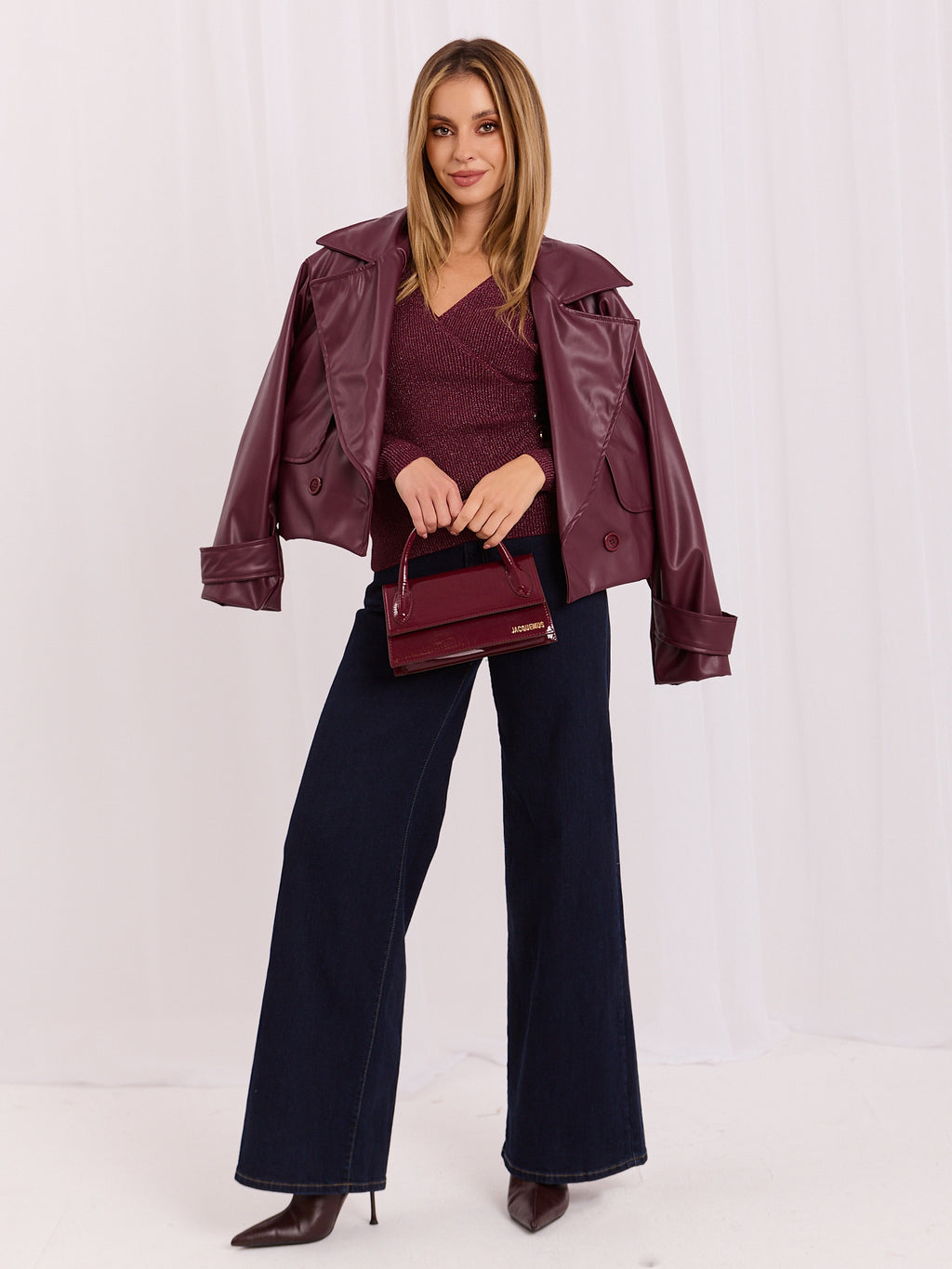 MELFIA® Pullover mit Wickelausschnitt