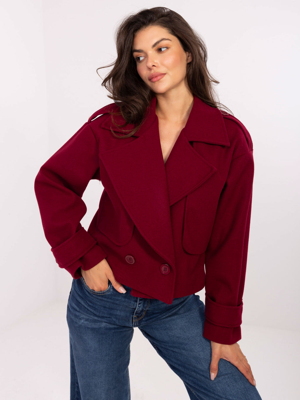 MELFIA Double-Breasted Coat