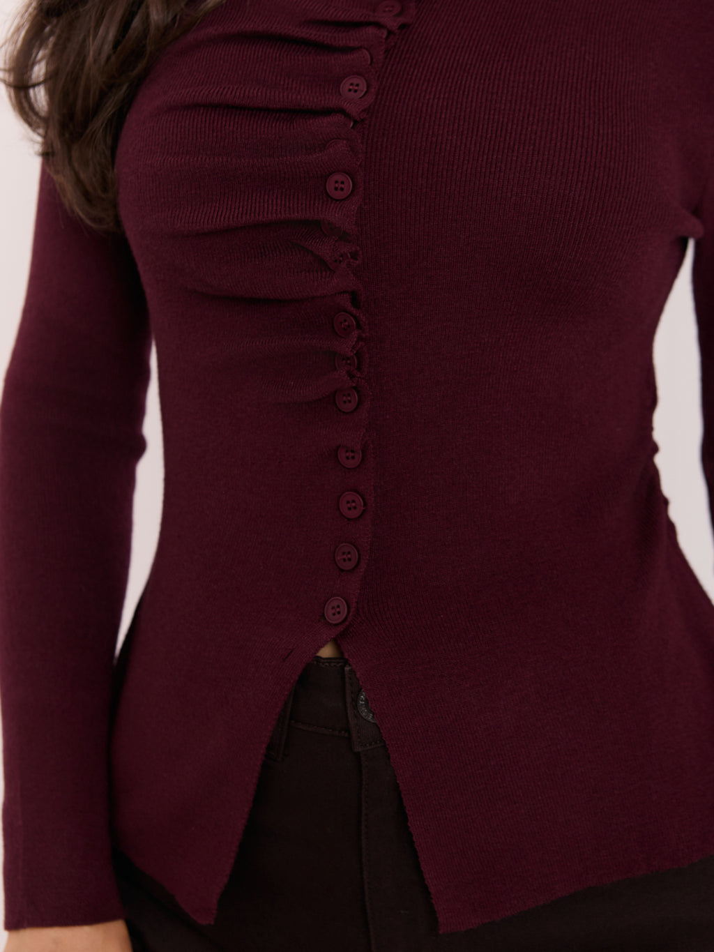 MELFIA® Pullover mit Drapierung
