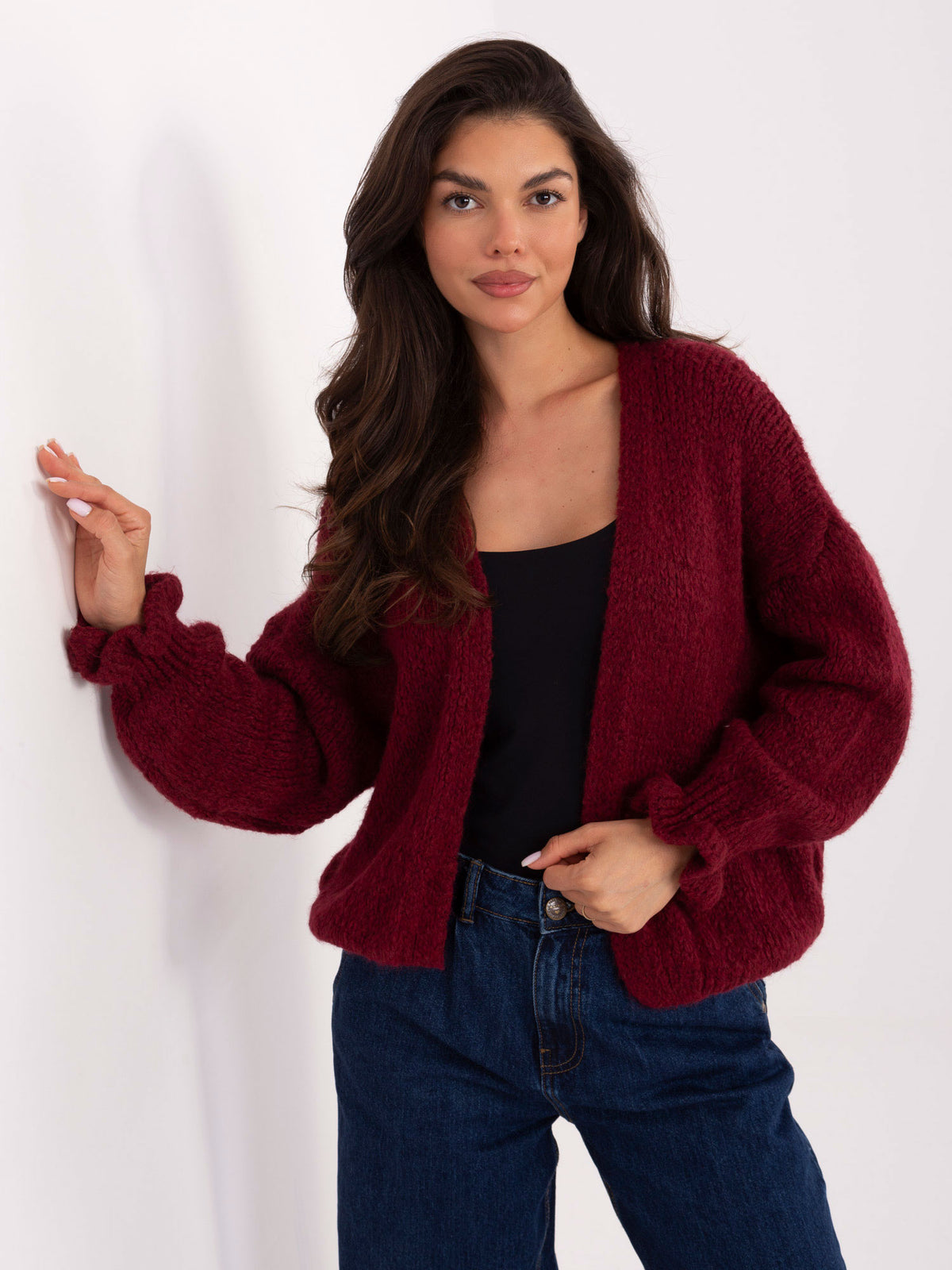 MELFIA® Damen-Cardigan mit Wolle