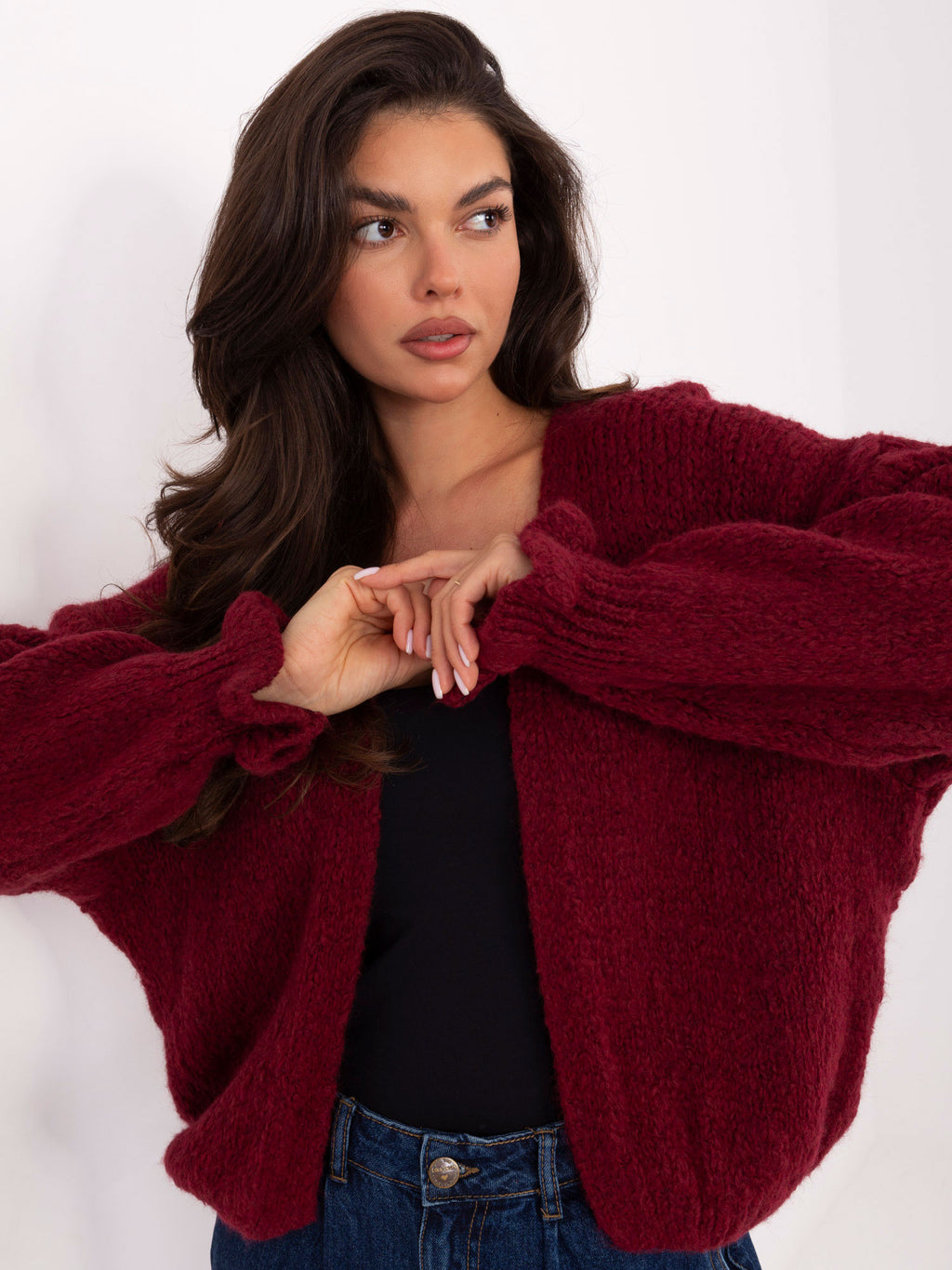 MELFIA® Damen-Cardigan mit Wolle
