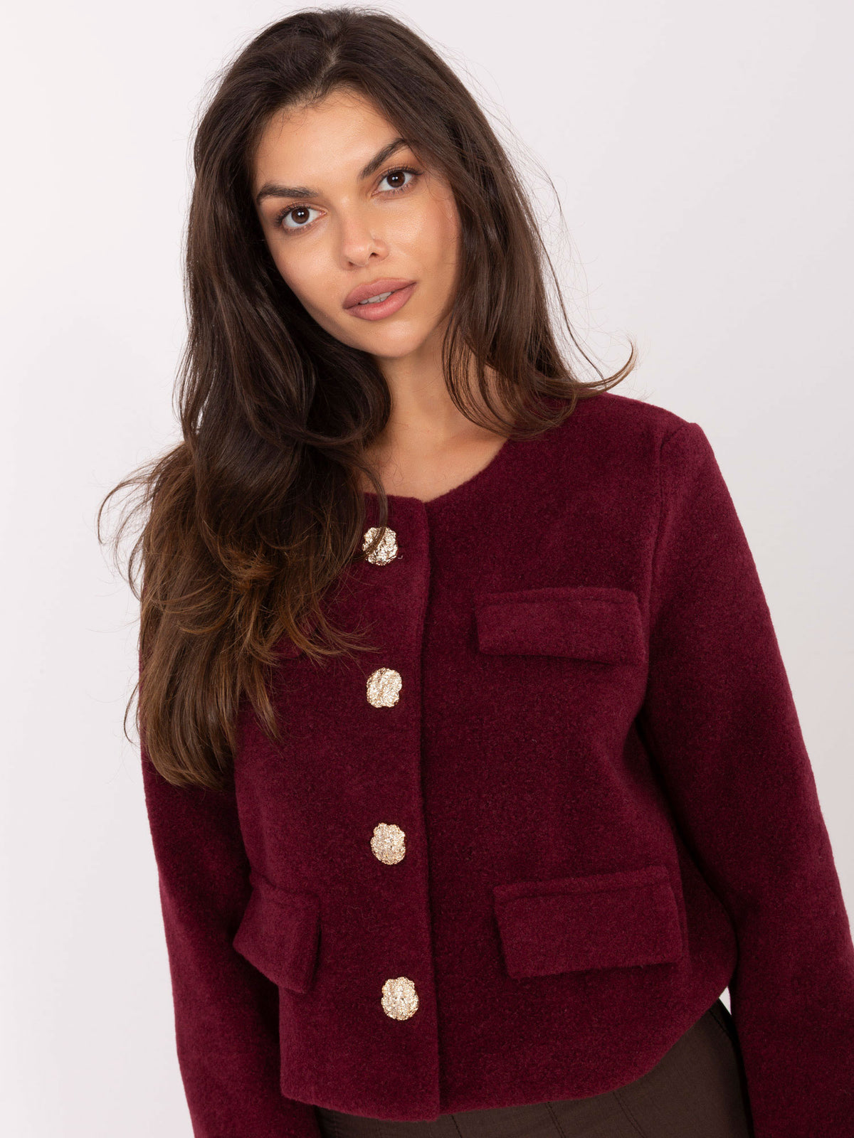 MELFIA Elegante Kurzjacke mit dekorativen Taschen