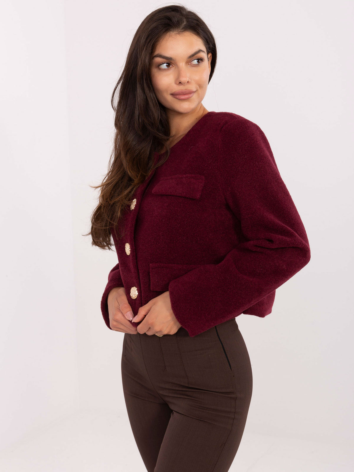 MELFIA Elegante Kurzjacke mit dekorativen Taschen