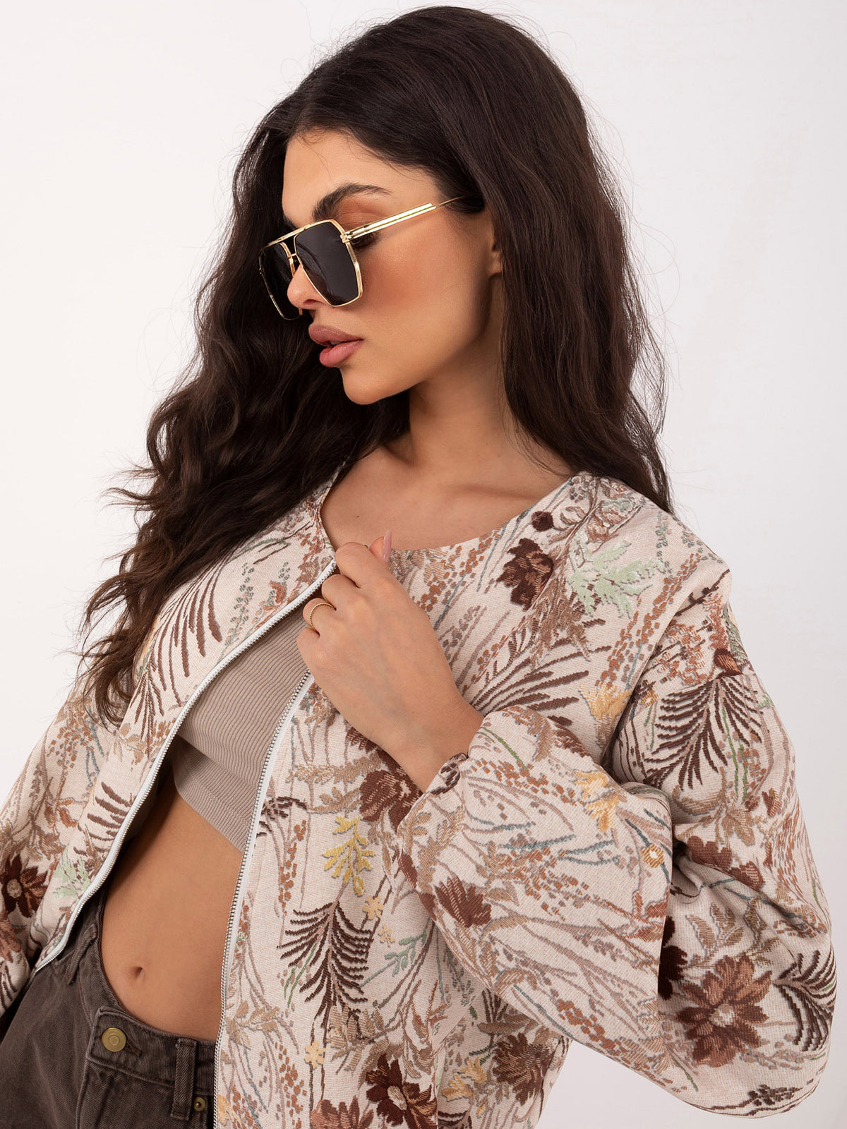 MELFIA Floral Bomber Jacket