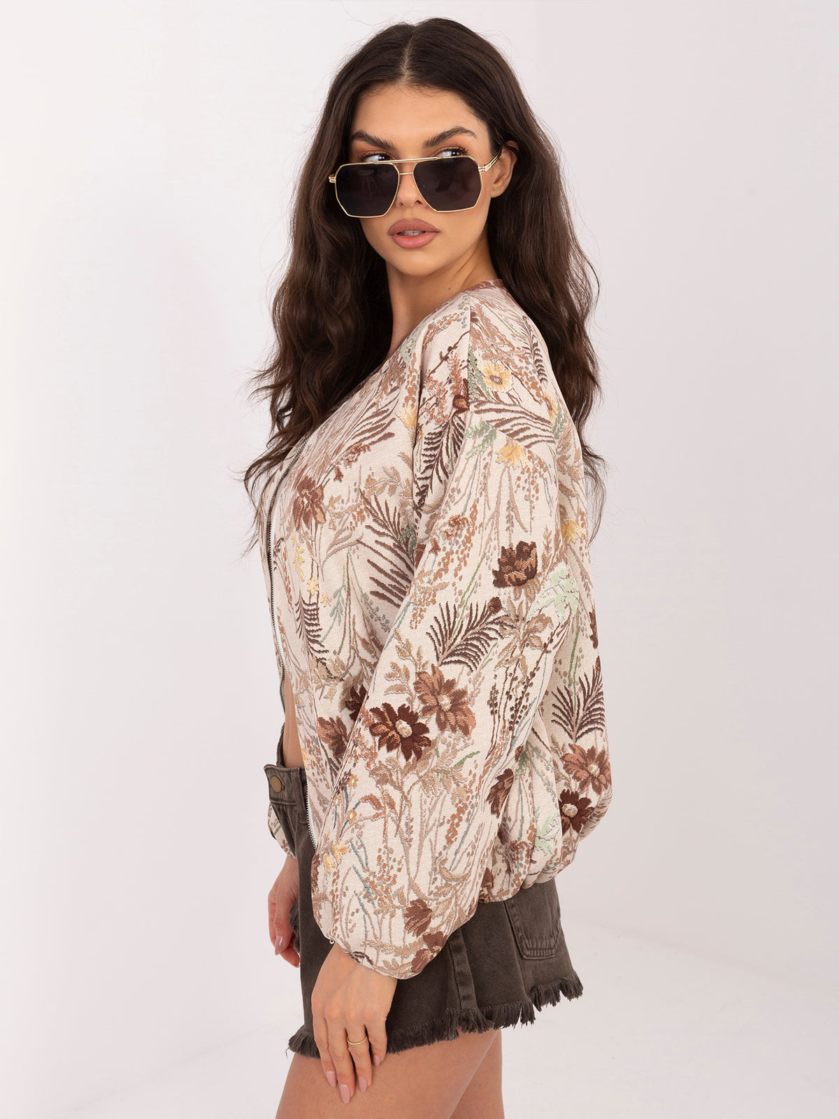 MELFIA Floral Bomber Jacket