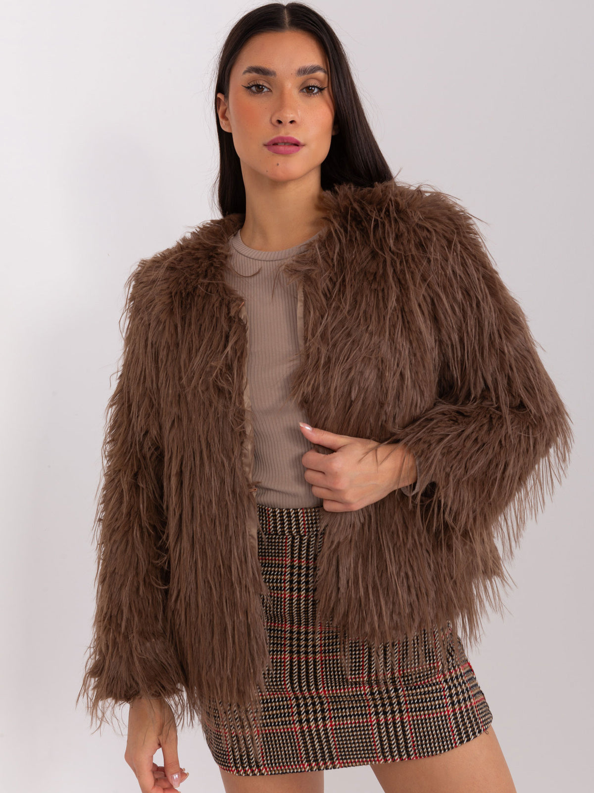 MELFIA NORA -Pelzjacke mit Futter