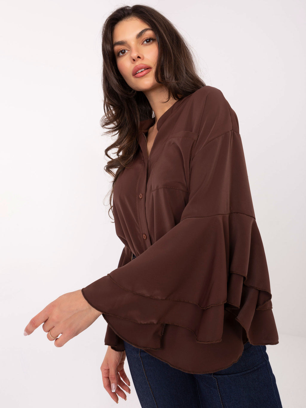 MELFIA Bluse mit Glockenärmeln