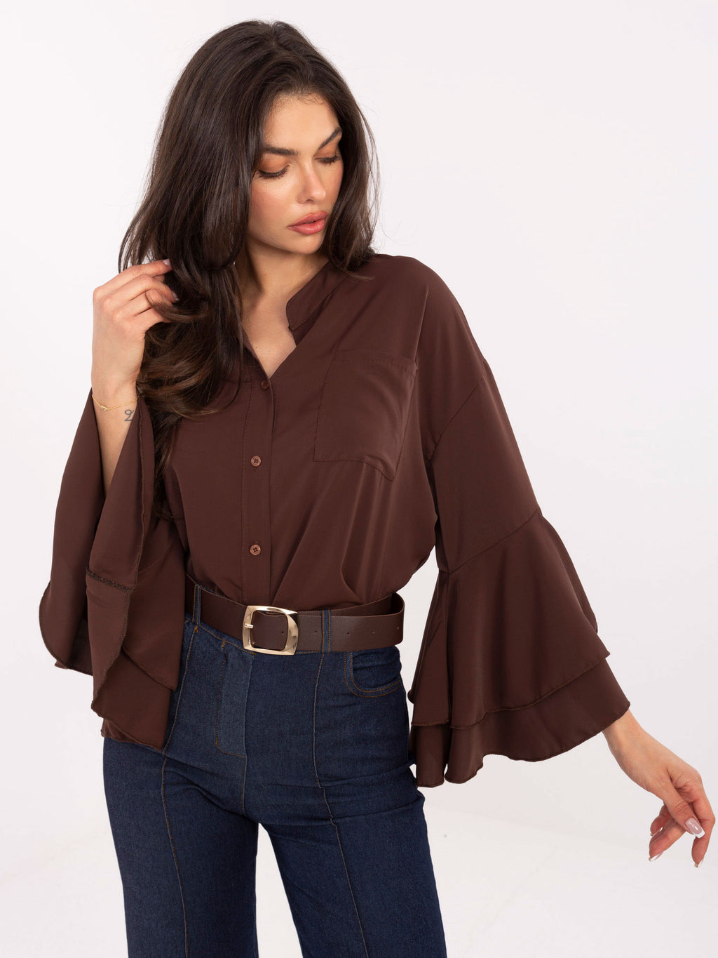 MELFIA Bluse mit Glockenärmeln