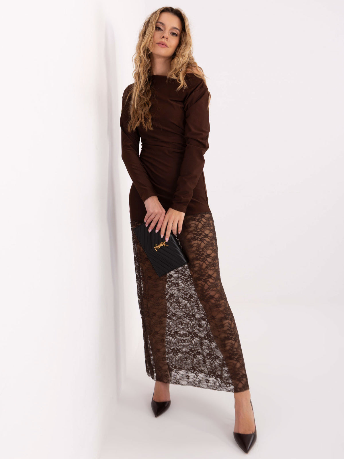 MELFIA Draped Evening Dress