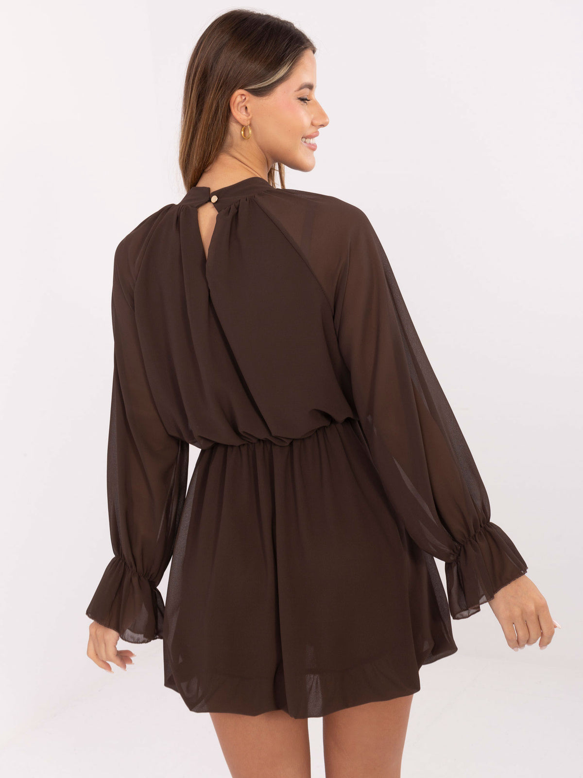 MELFIA Elegantes Cocktailkleid mit Rüsche